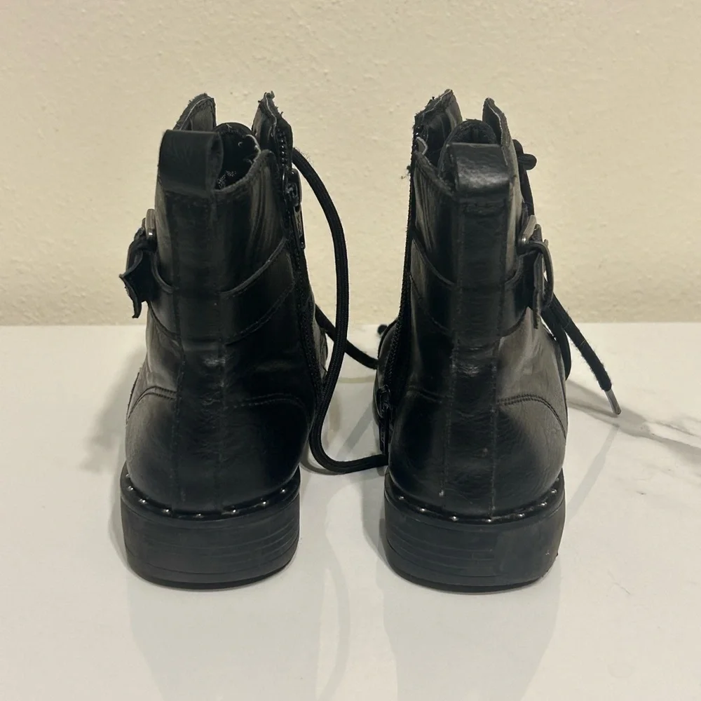 Wonder Nation Black Ankle Boots Toddler Girls Size 12‎